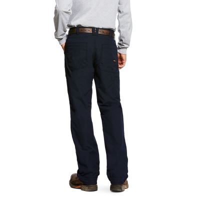 Ariat Work: FR M4 Low Rise DuraLight Ripstop Boot Cut Pantalones Hombre - Azul Marino (VRJBO0648)